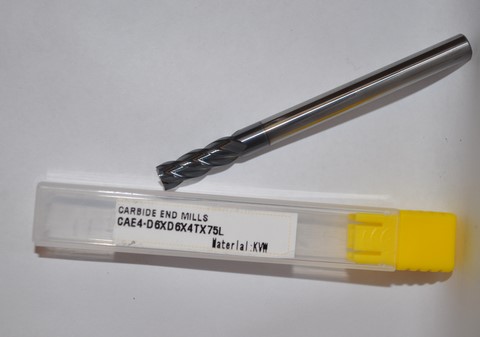 Fresa in Metallo Duro integrale per stampisti hrc 55 FSG SHOP D6X75 RIVESTITA