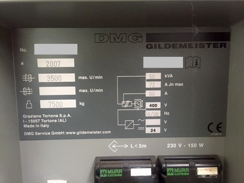 TORNIO USATO MOTORIZZATO GILDEMEISTER GRAZIANO CTX 510 V3